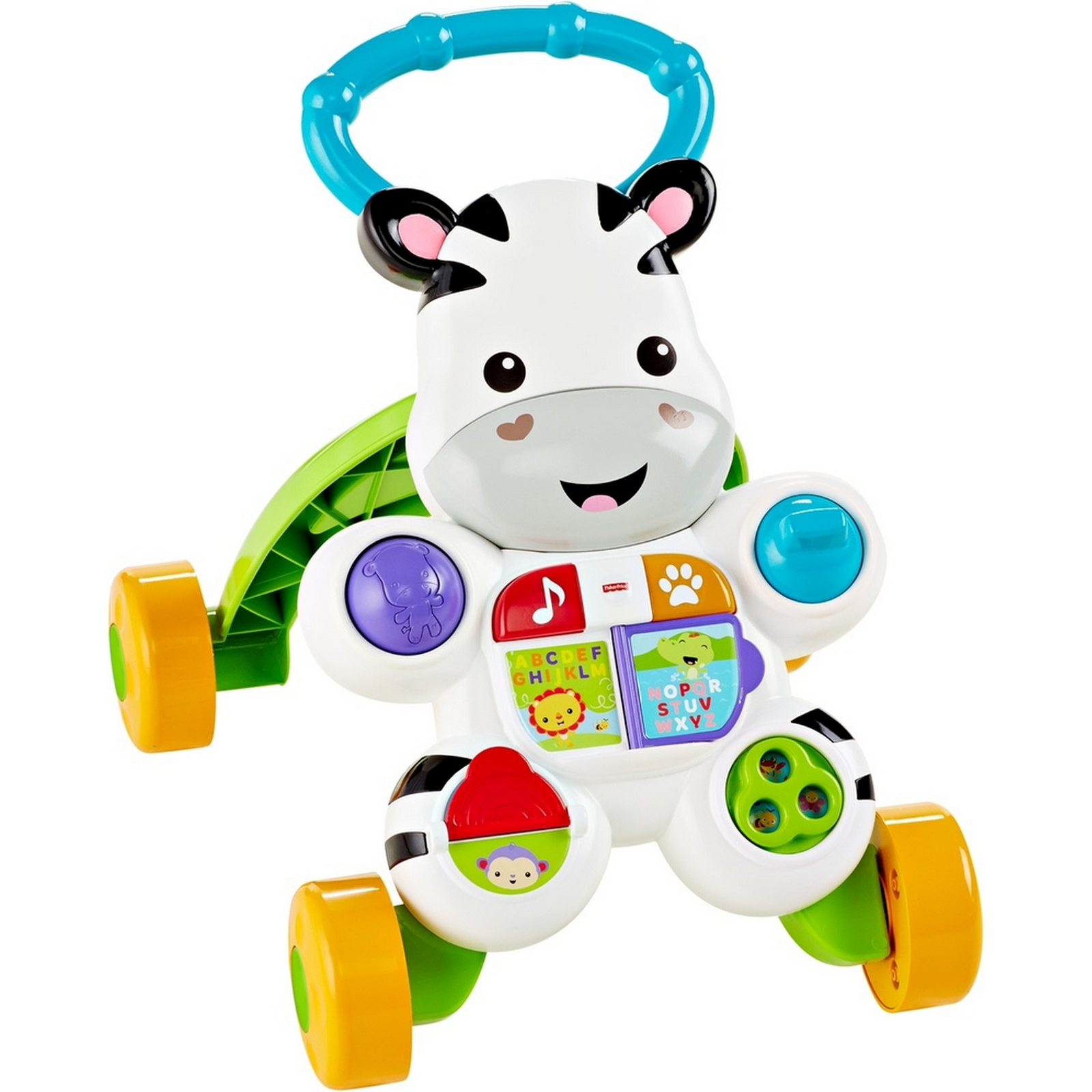 Ходунки Fisher Price Зебра с ручкой - фото 1