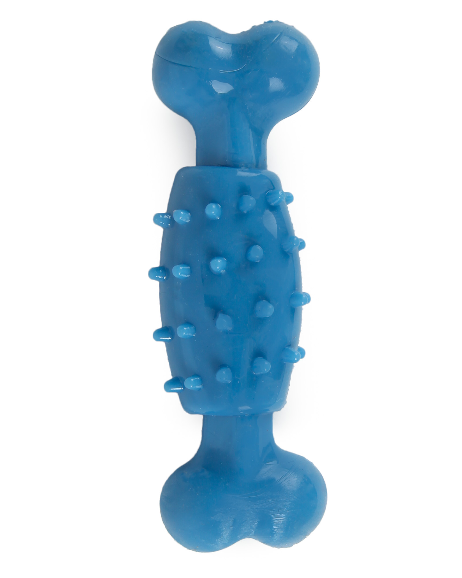 Изображение товара Игрушка для собак Barbaks Кость из ТПР 11см голубой для жевания и игр