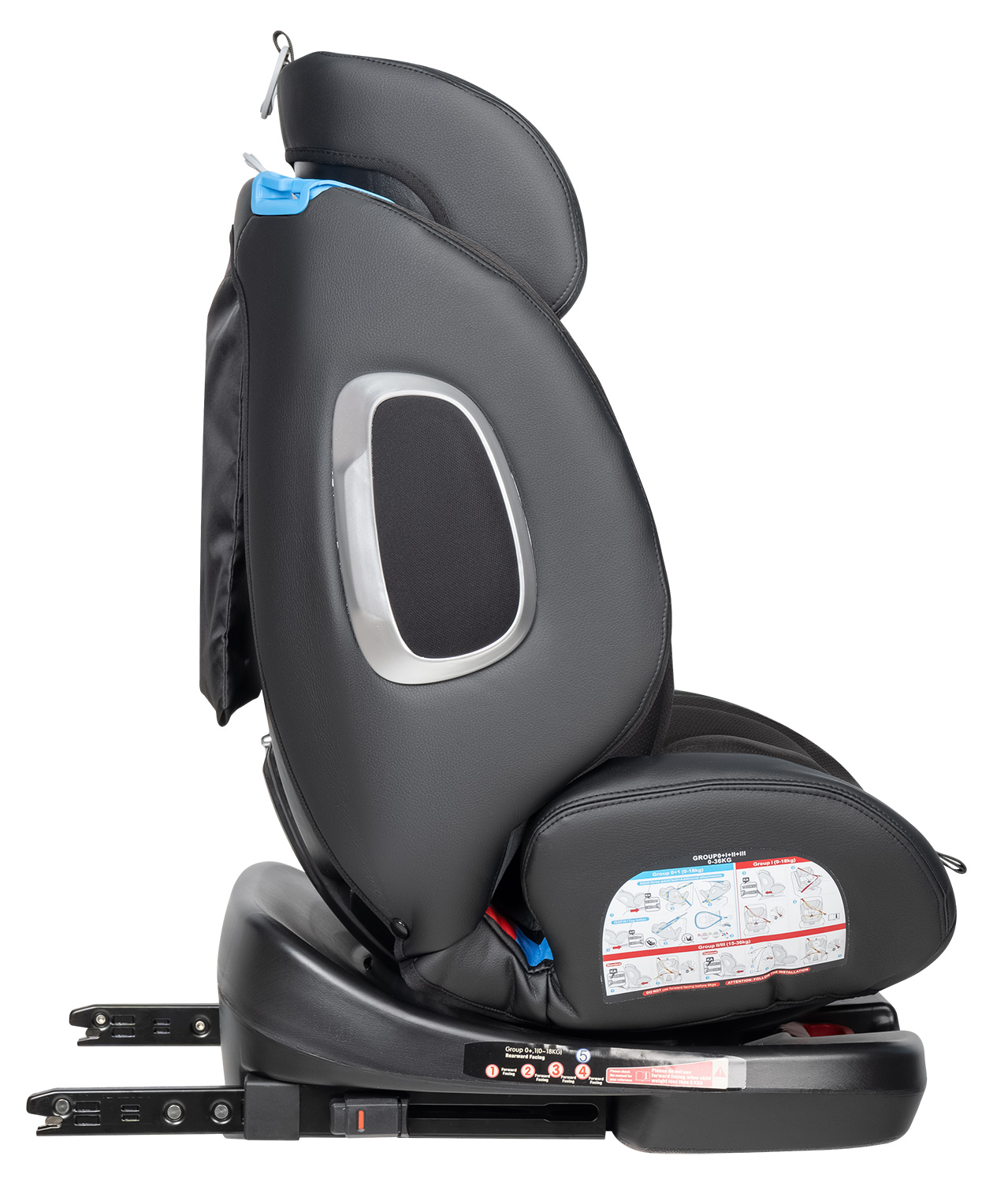 Автокресло Farfello YB102A Isofix 0+/1/2/3 (0-36 кг) черный - фото 9