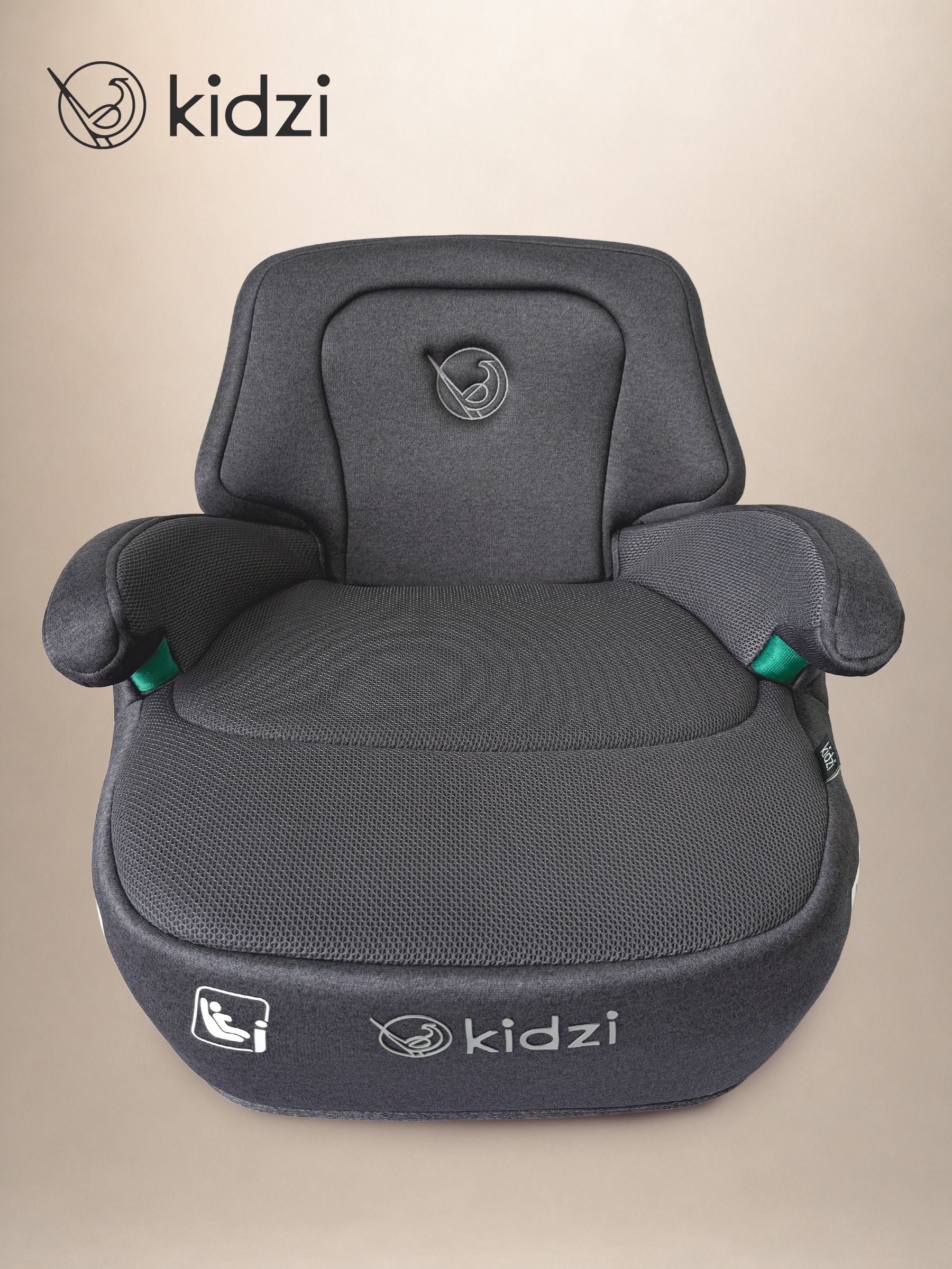 Автокресло Kidzi Bro i-SIZE со спинкой Isofix 3 (22-36 кг) серый - фото 13
