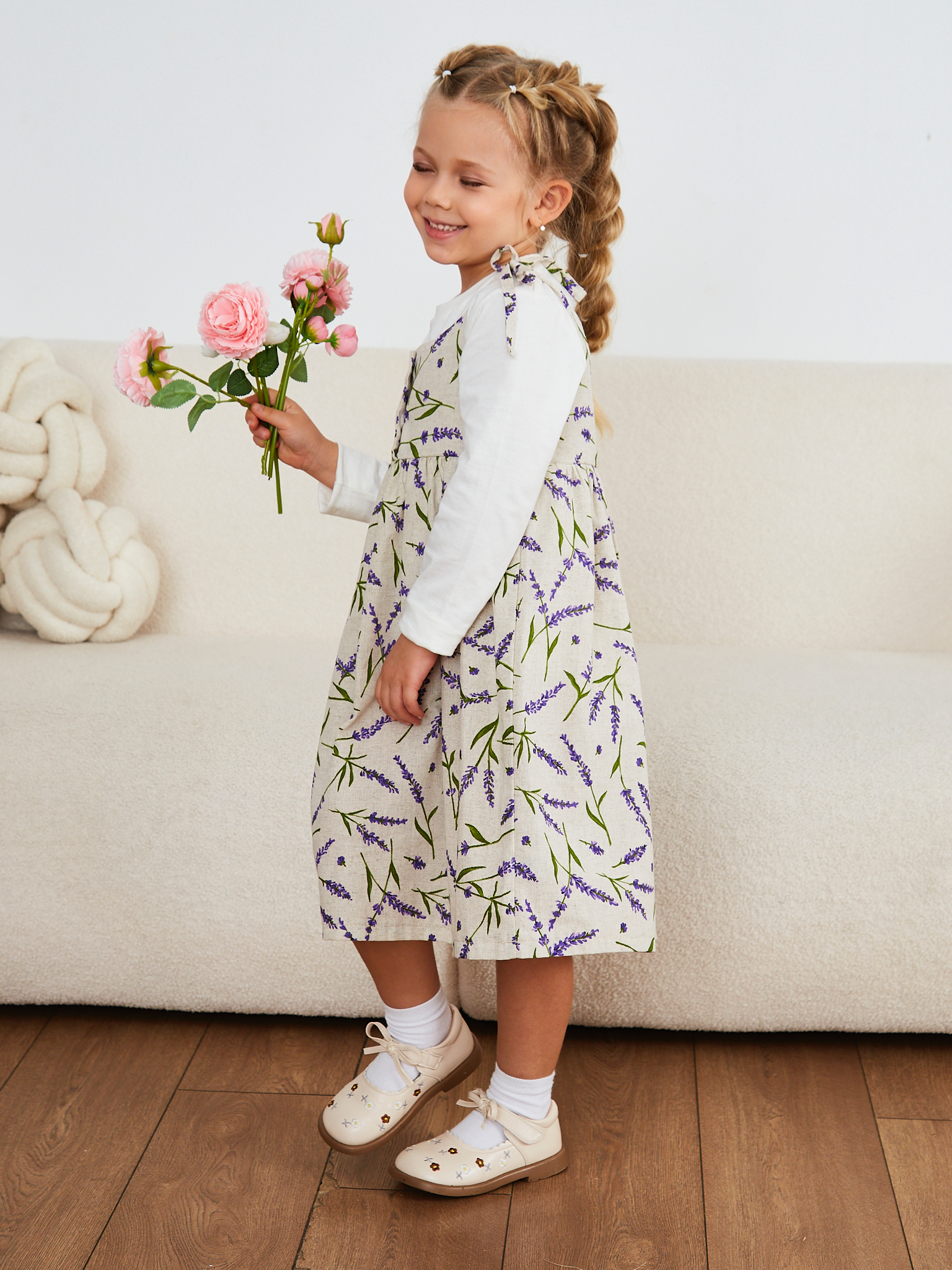 Сарафан MOUN сарафан_девочки_лаванда - фото 19