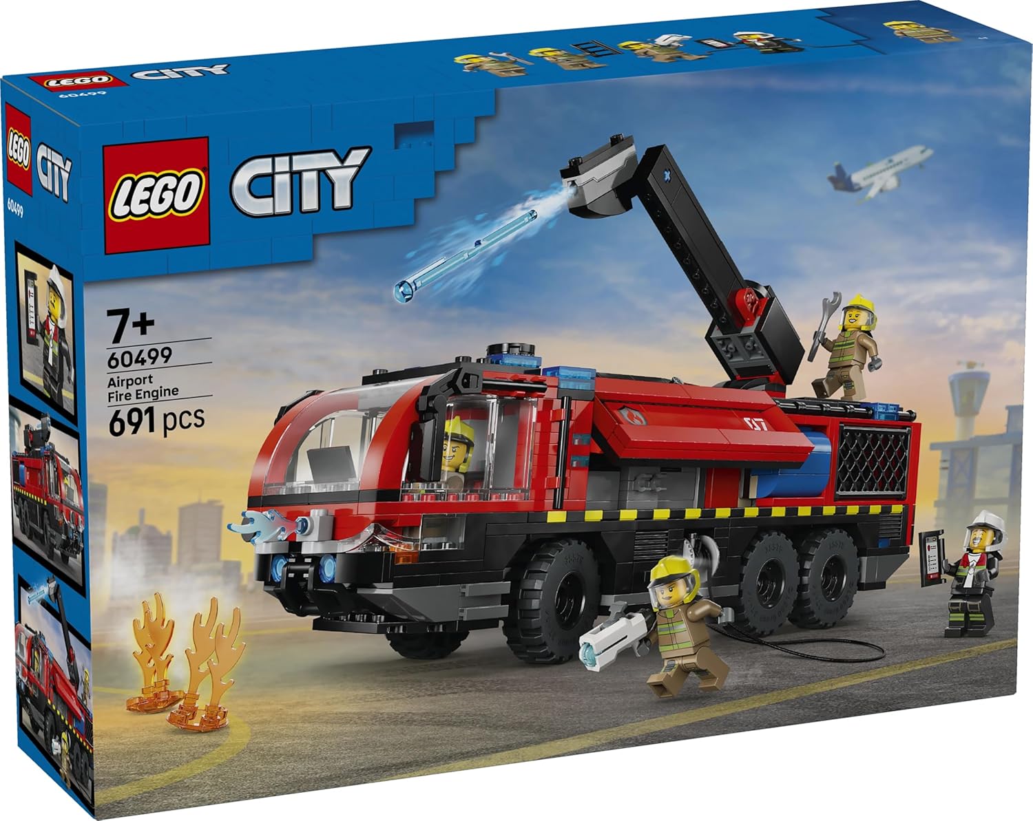 Конструктор LEGO City Пожарная машина для аэропорта 491 дет. - фото 8