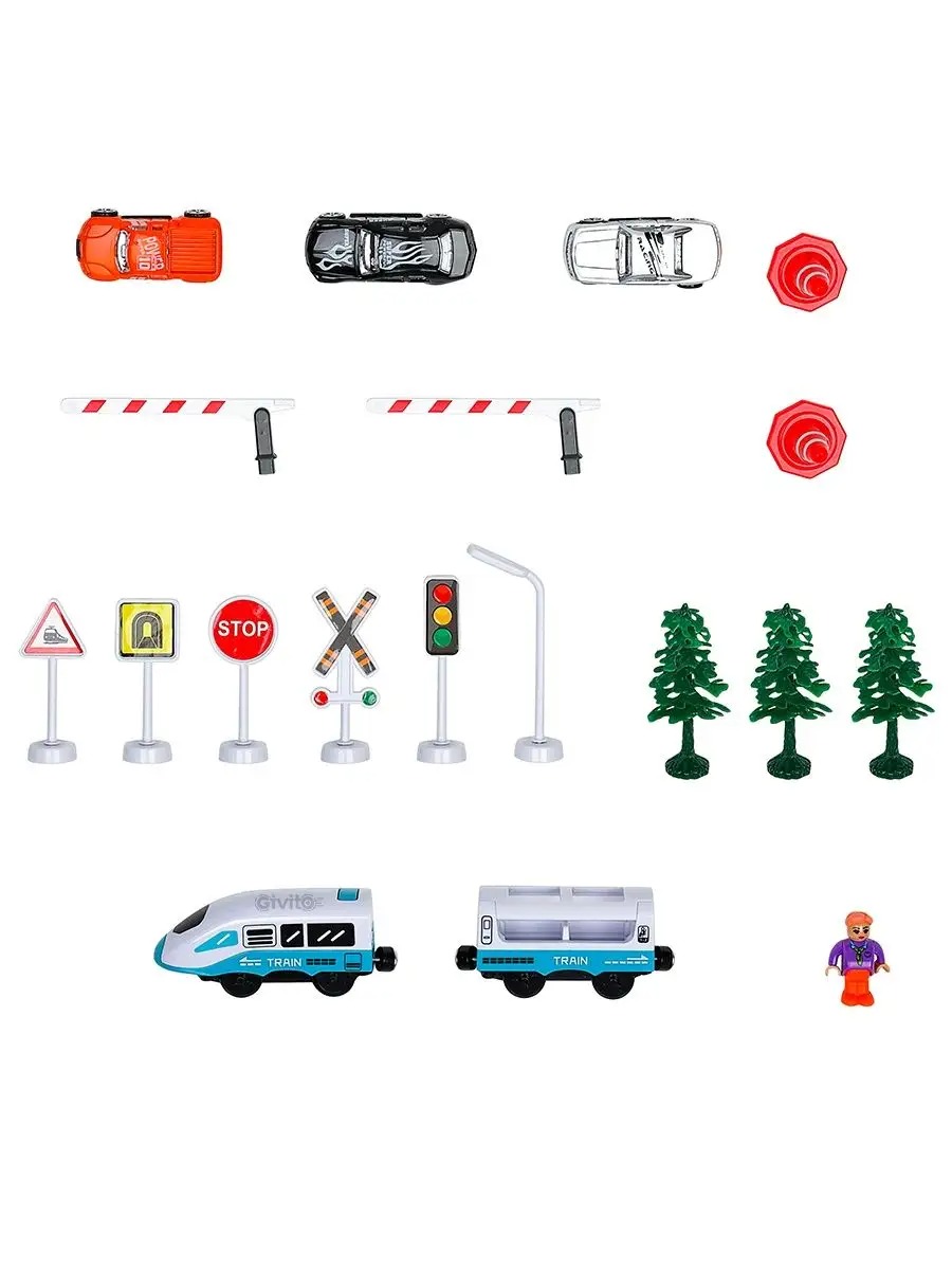 Набор железнодорожный Givito G211-015 - фото 12
