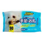 Салфетки влажные для животных Joypet DoggyMan для ухода за лапами и областью под хвостом 90шт