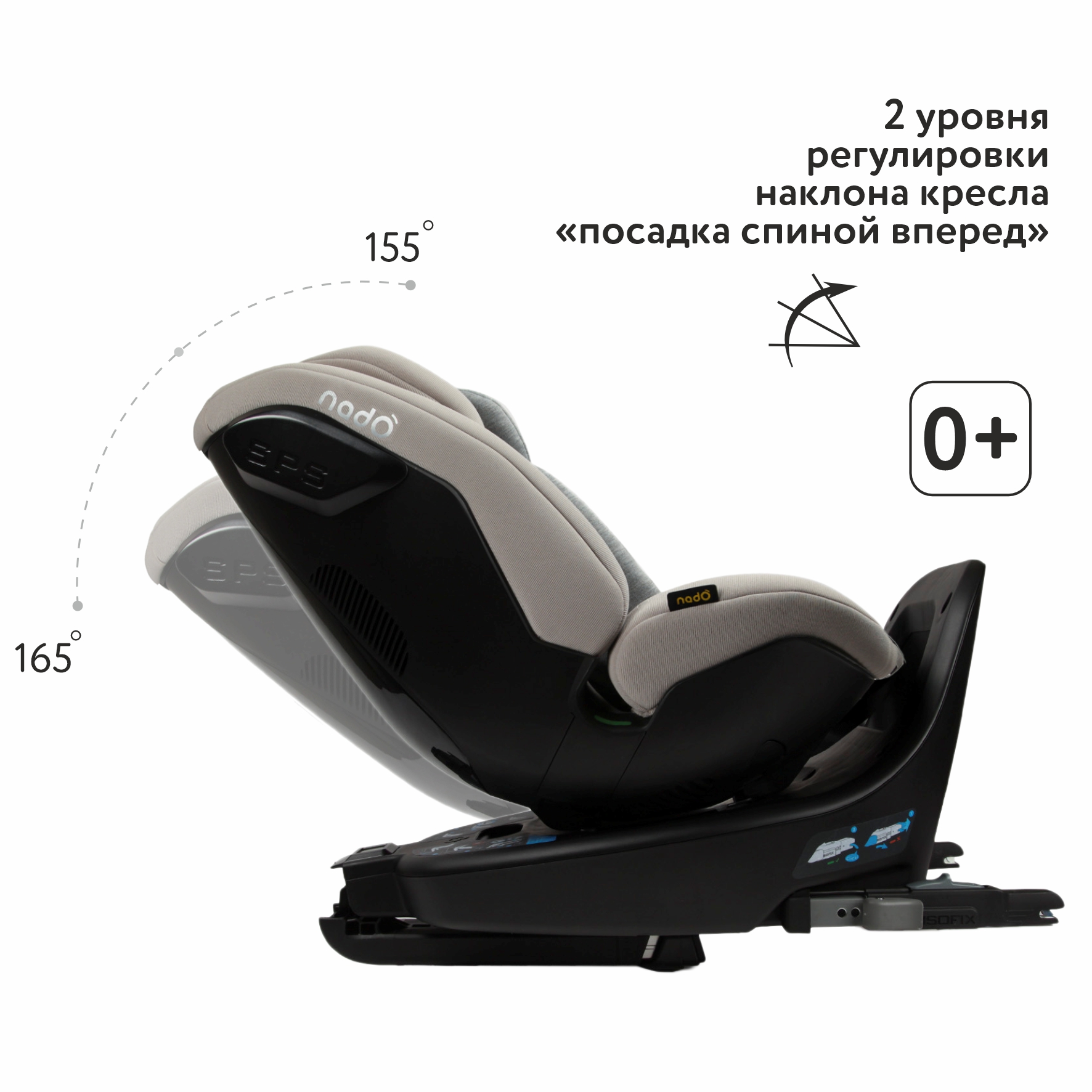Автокресло nado Plus Litchi Isofix 0+/1/2 (0-25 кг) - фото 2
