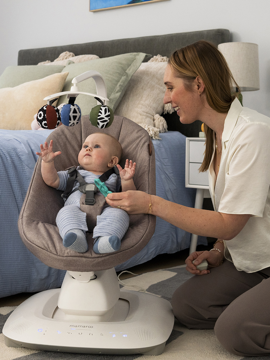 Кресло-качалка UPPAbaby Wells - Dark Taupe Melange коричневый - фото 7