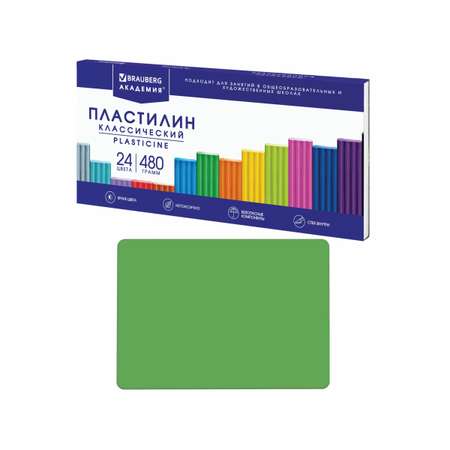 Пластилин Brauberg 24 цв.