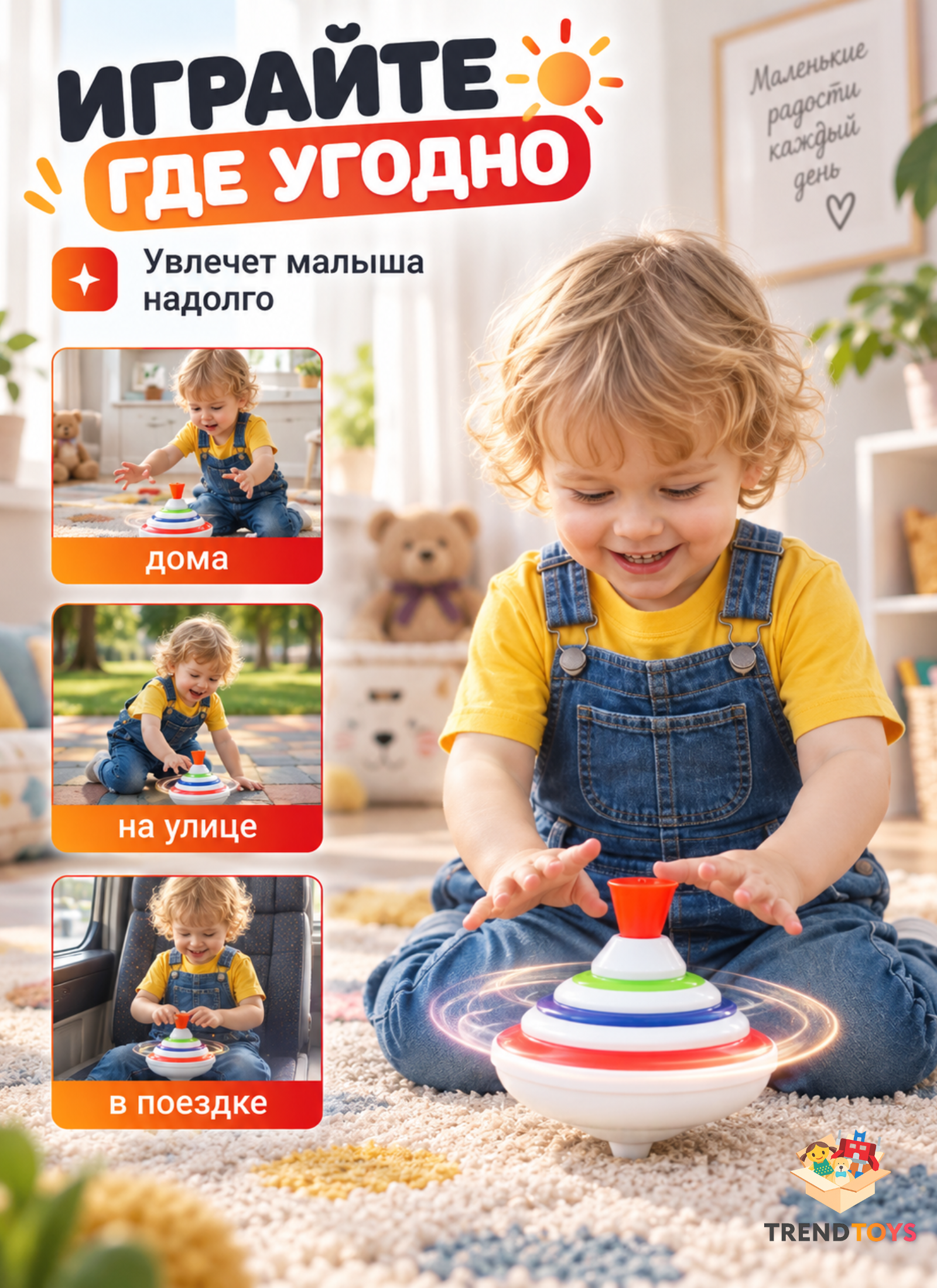Игрушка TrendToys юла музыкальная - фото 4