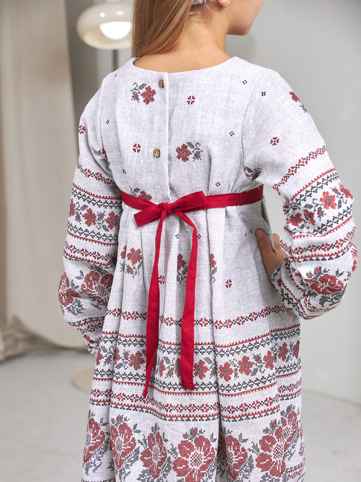 Платье MOUN платье_рогожка_дл/р_орнамент - фото 8