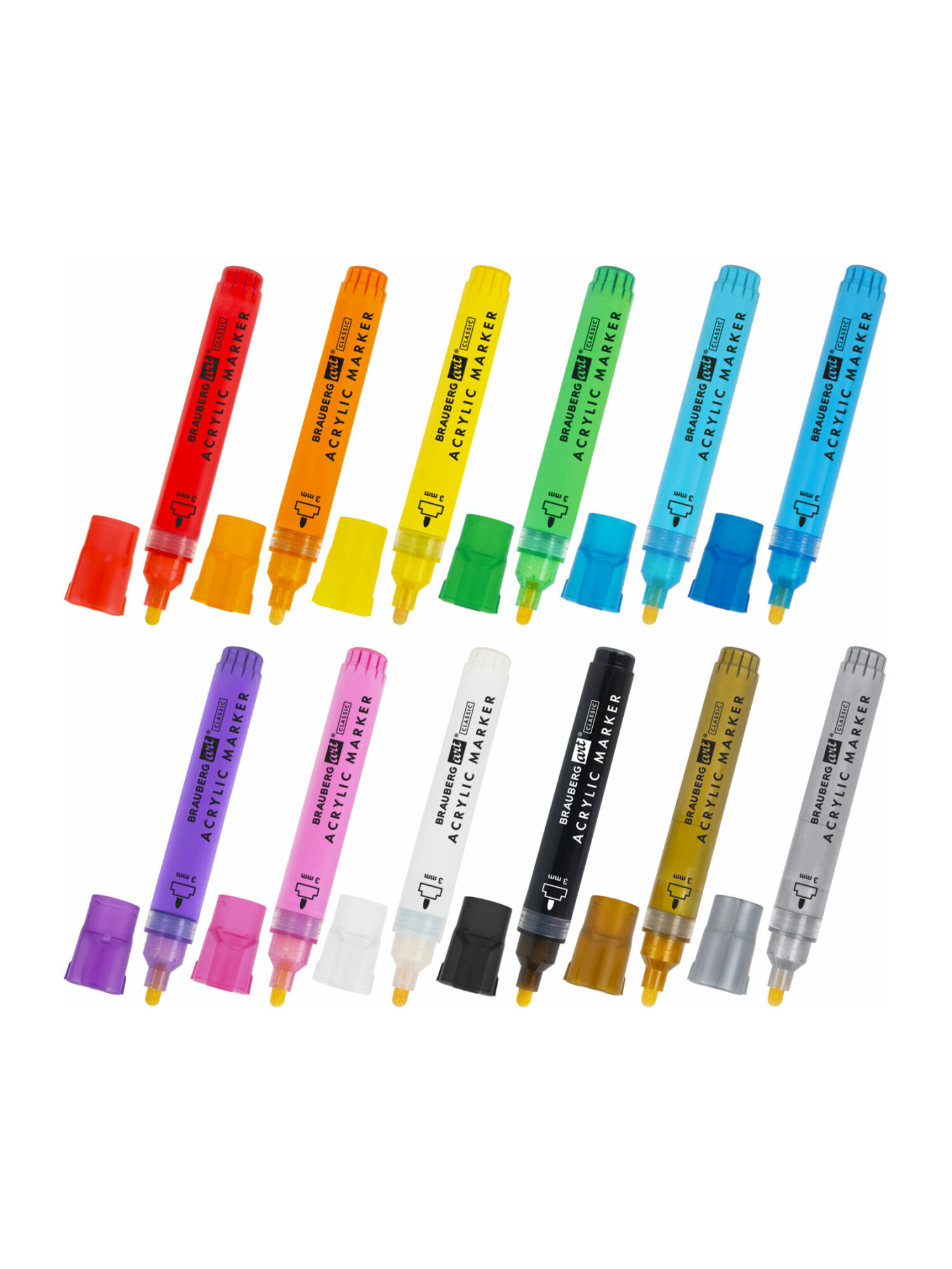 Скетчмаркеры Brauberg 12 шт. - фото 9