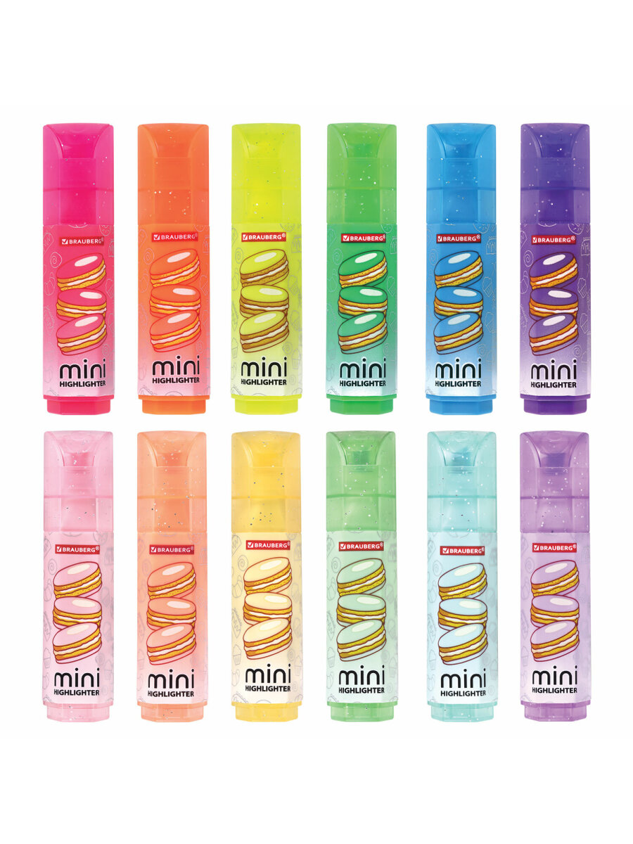 Текстовыделители Brauberg 12 цв. - фото 2