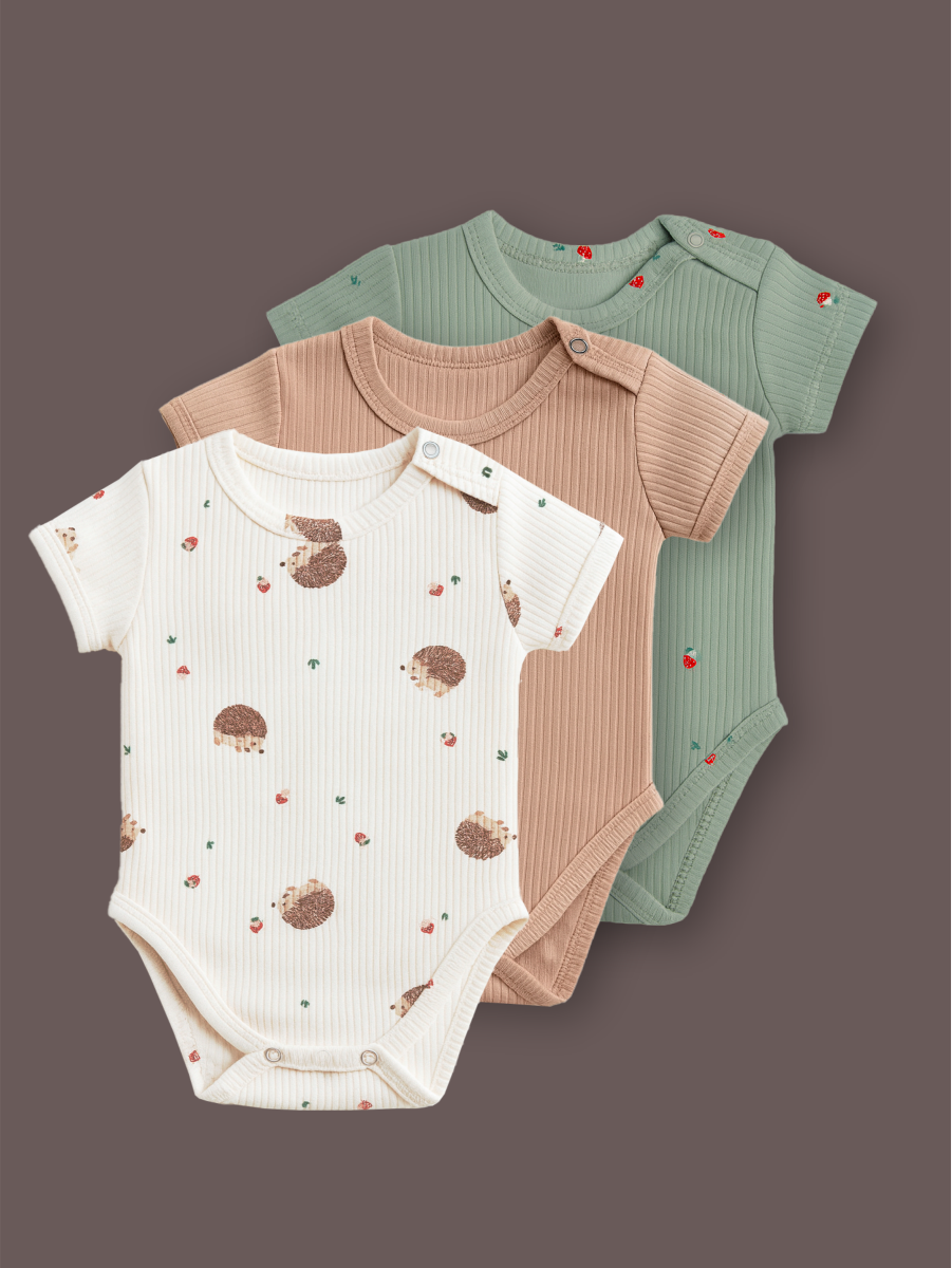 Боди 3 шт ШВЕЙНЫЕ ИСТОРИИ бодиежики_кор - фото 1