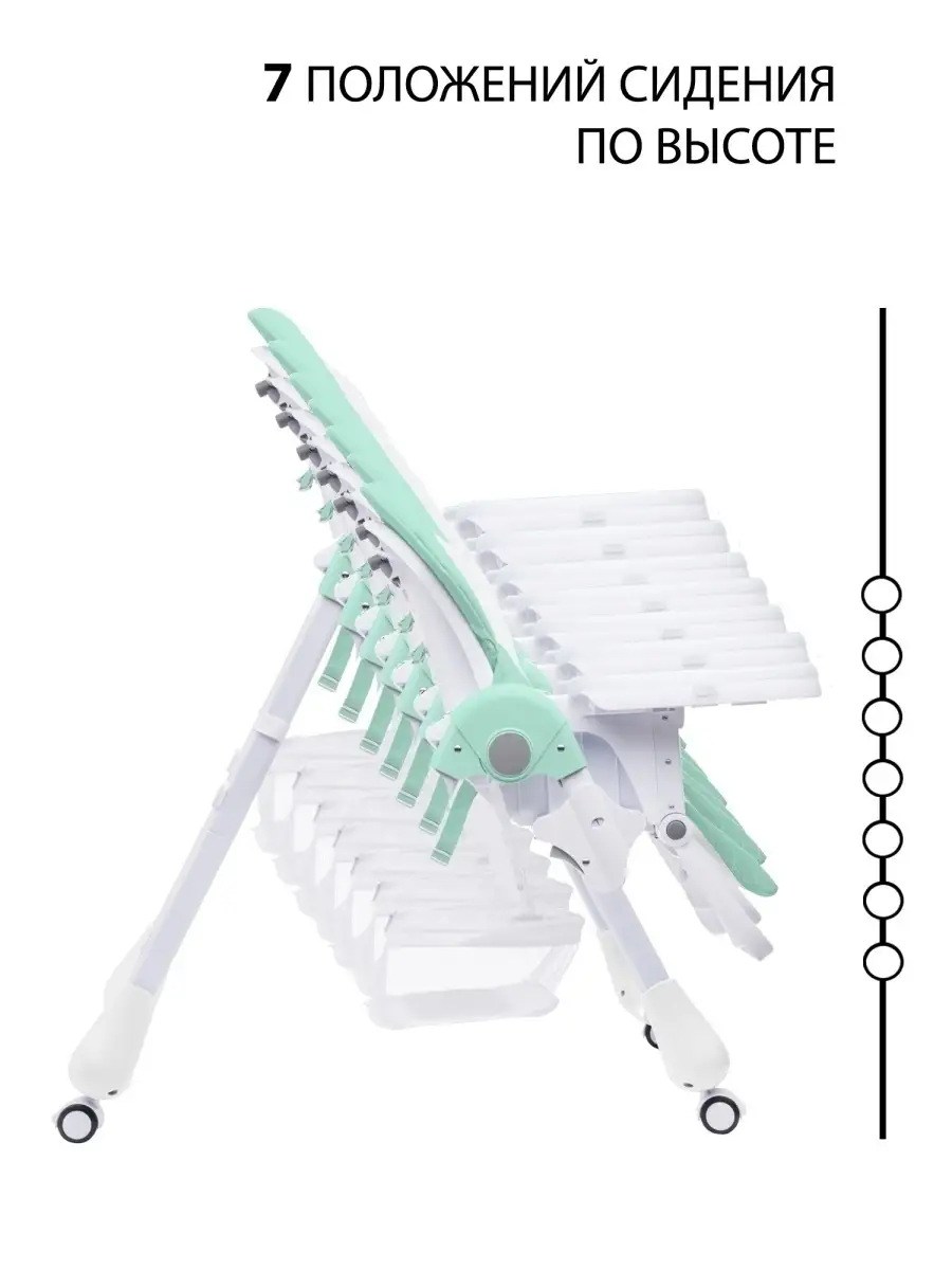 Стульчик для кормления TOMMY Wow wow бирюзовый - фото 6