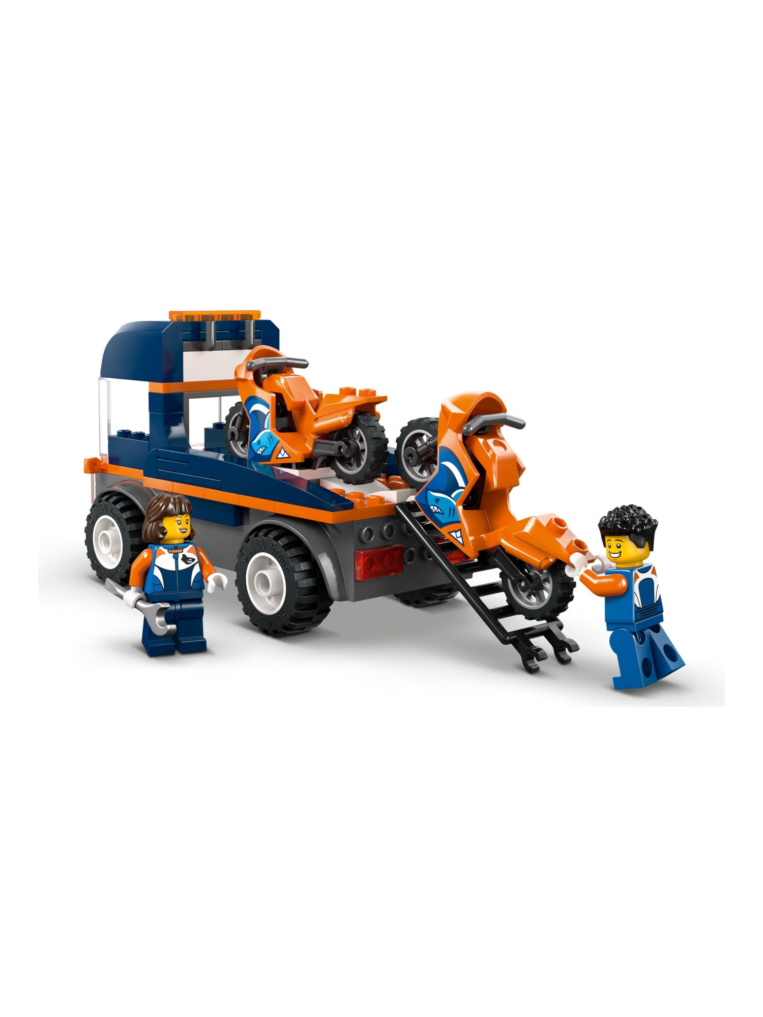 Конструктор LEGO City Транспортер для мотоциклов 88 дет. - фото 11