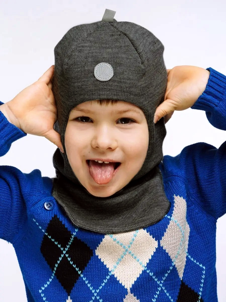 Шапка-шлем ПриКиндер U-Sp22547 Цвет: Графит - фото 5