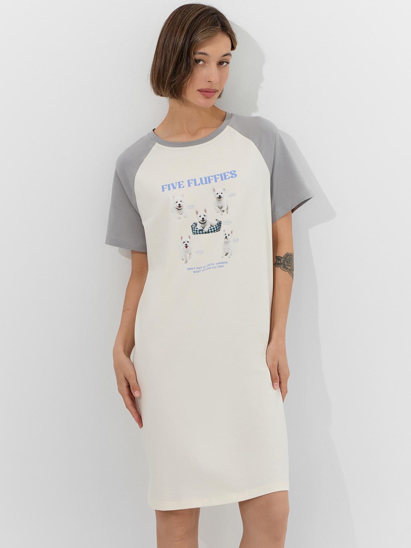 Сорочка ночная Mark Formelle (Марк Формэль) 572385/молочный +печать2 - фото 6