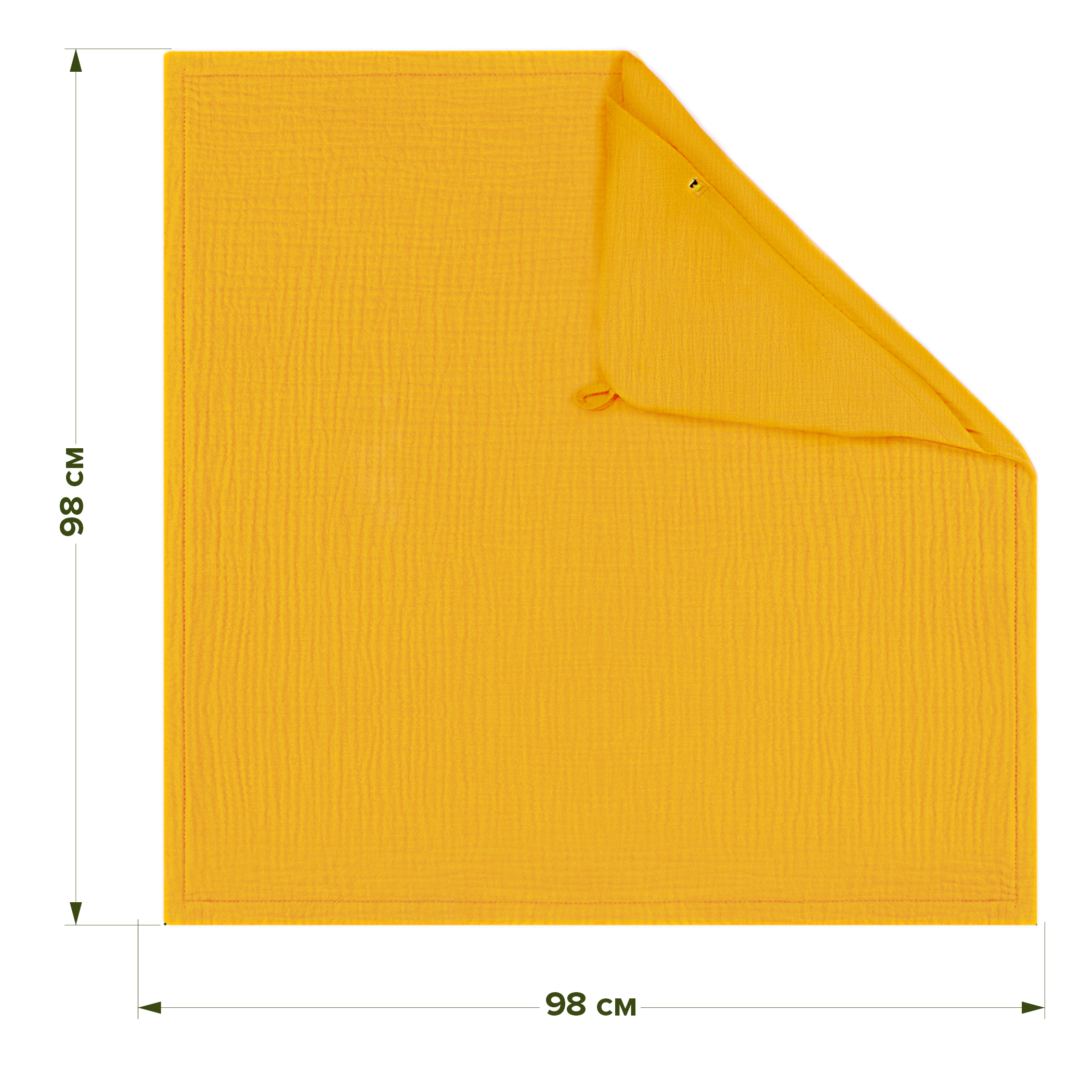 Полотенце уголок Фабрика Бамбук с капюшоном (уголком) 98 x 98 см - фото 3