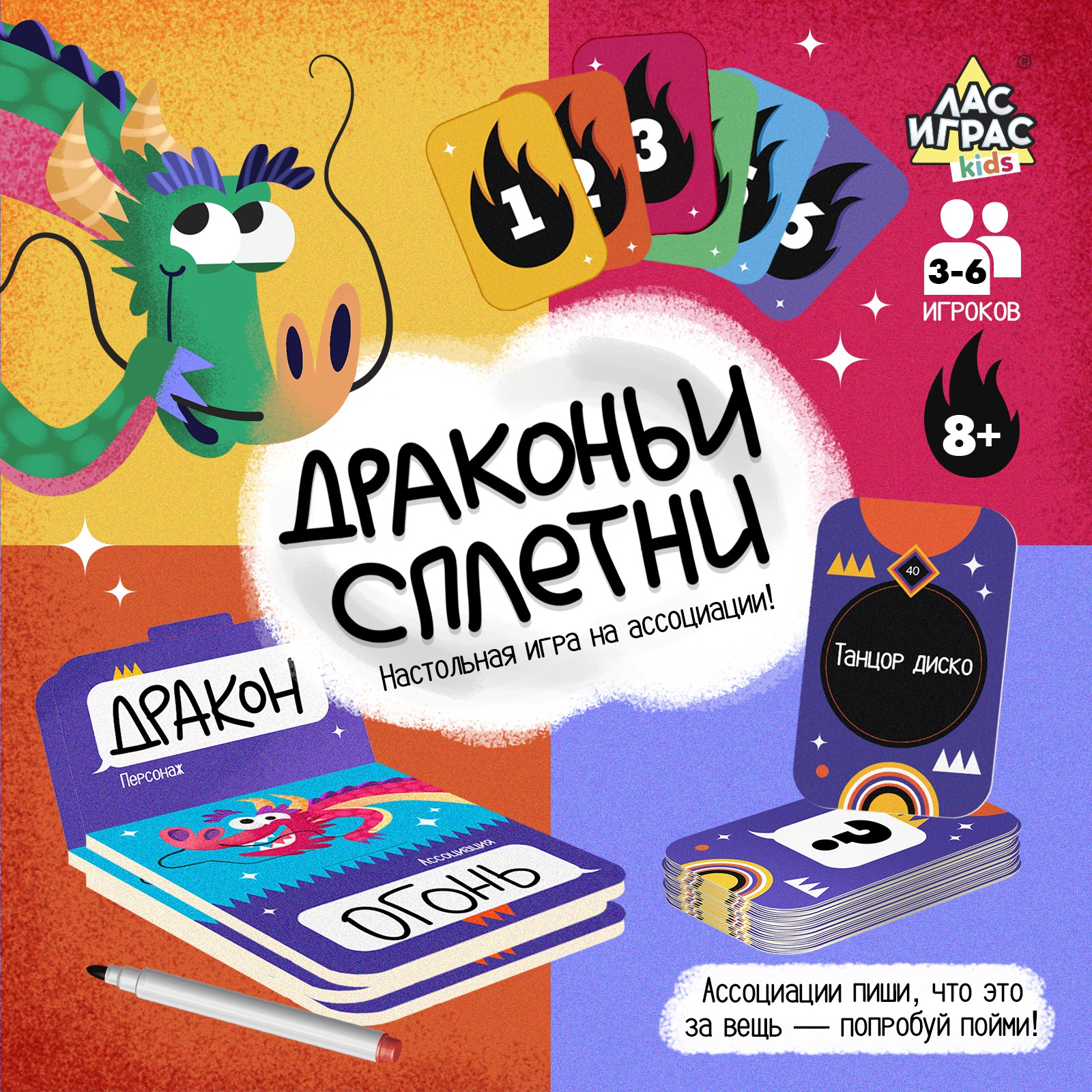 Настольная игра Лас Играс KIDS Драконьи сплетни - фото 1