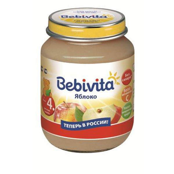 Пюре Bebivita Яблоко с 4 мес 100 г - фото 6