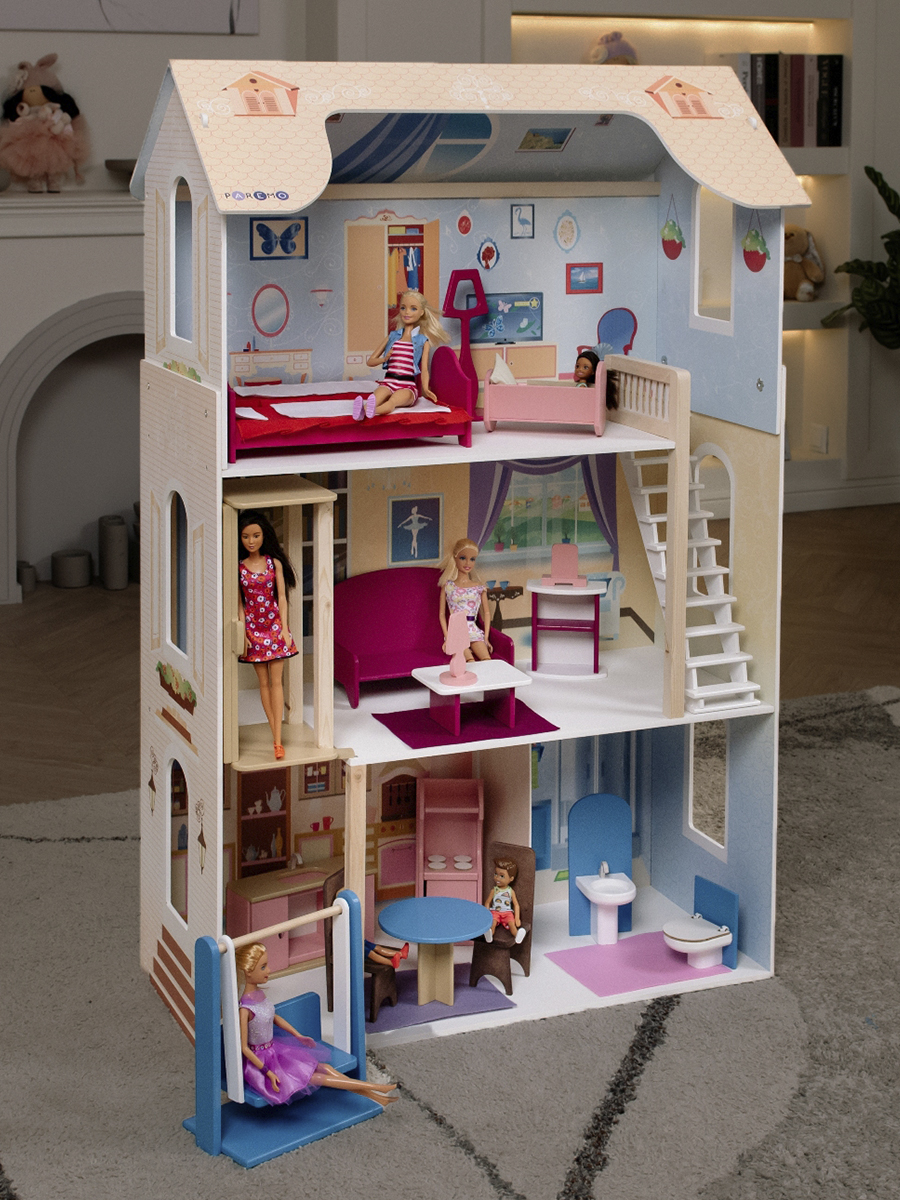 Домик для кукол PAREMO 120 см с мебелью PD315-03 - фото 12