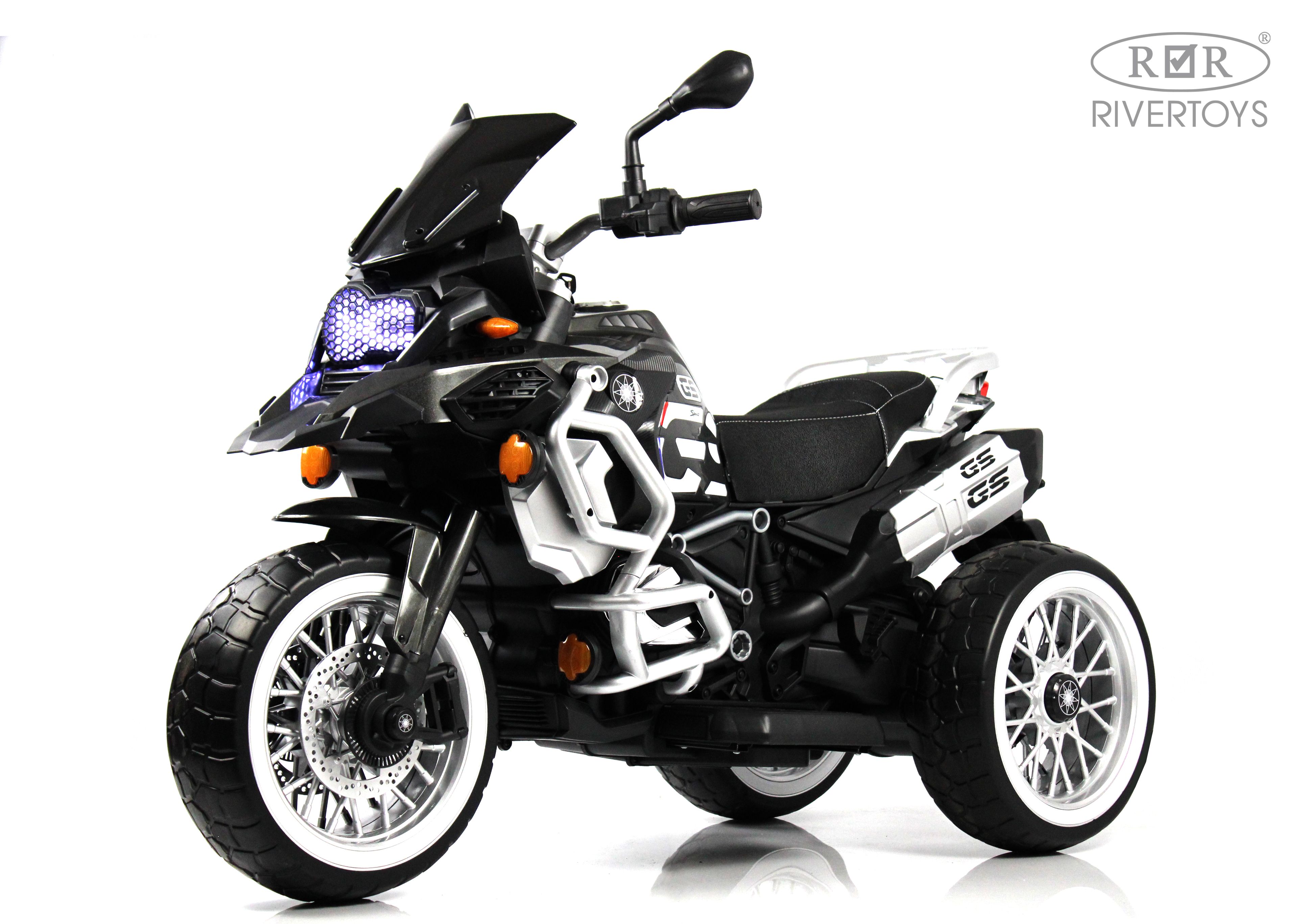 Электромотоцикл RIVERTOYS М111БХ-BLACK - фото 7