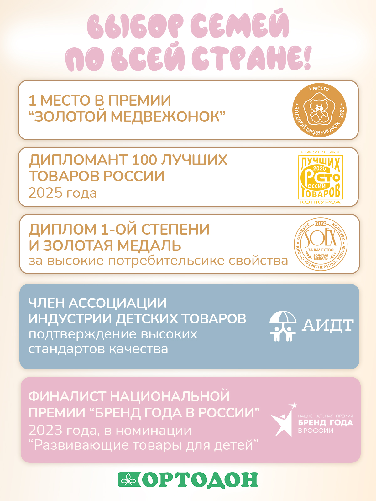 Коврик-пазл Ортодон массажный развивающий детский 26 x 200 см - фото 3