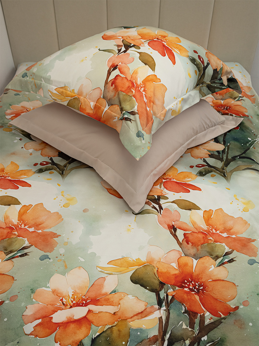 Комплект постельного белья MCotton 1.5-спальный Карлота полутораспальный 4 предм. - фото 2