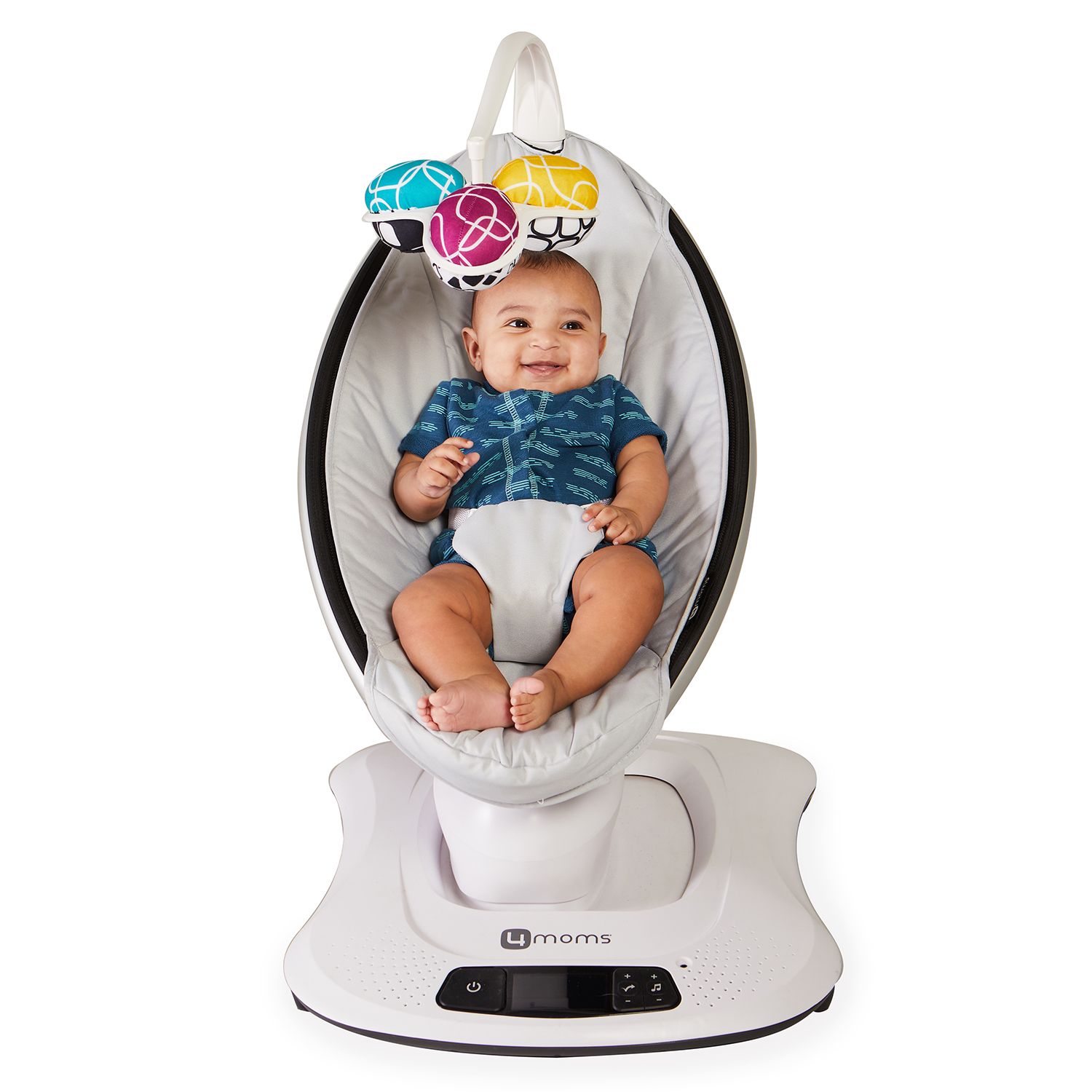 Кресло-качалка 4Moms MamaRoo 4.0 Серебристая - фото 9