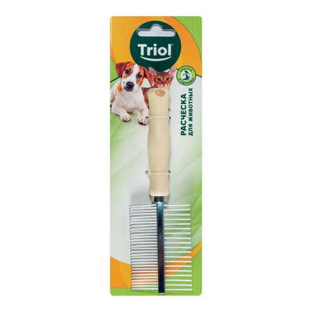 Расческа для животных Triol Классика двухсторонняя 17.5*5.5см