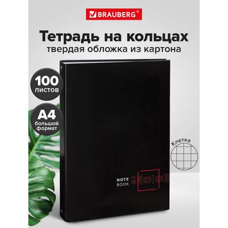 Тетрадь со сменным блоком Brauberg клетка 100 лист.