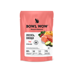 Полнорационный влажный корм BOWL WOW в соусе для стерилизованных кошек с лососем с овощами 85г
