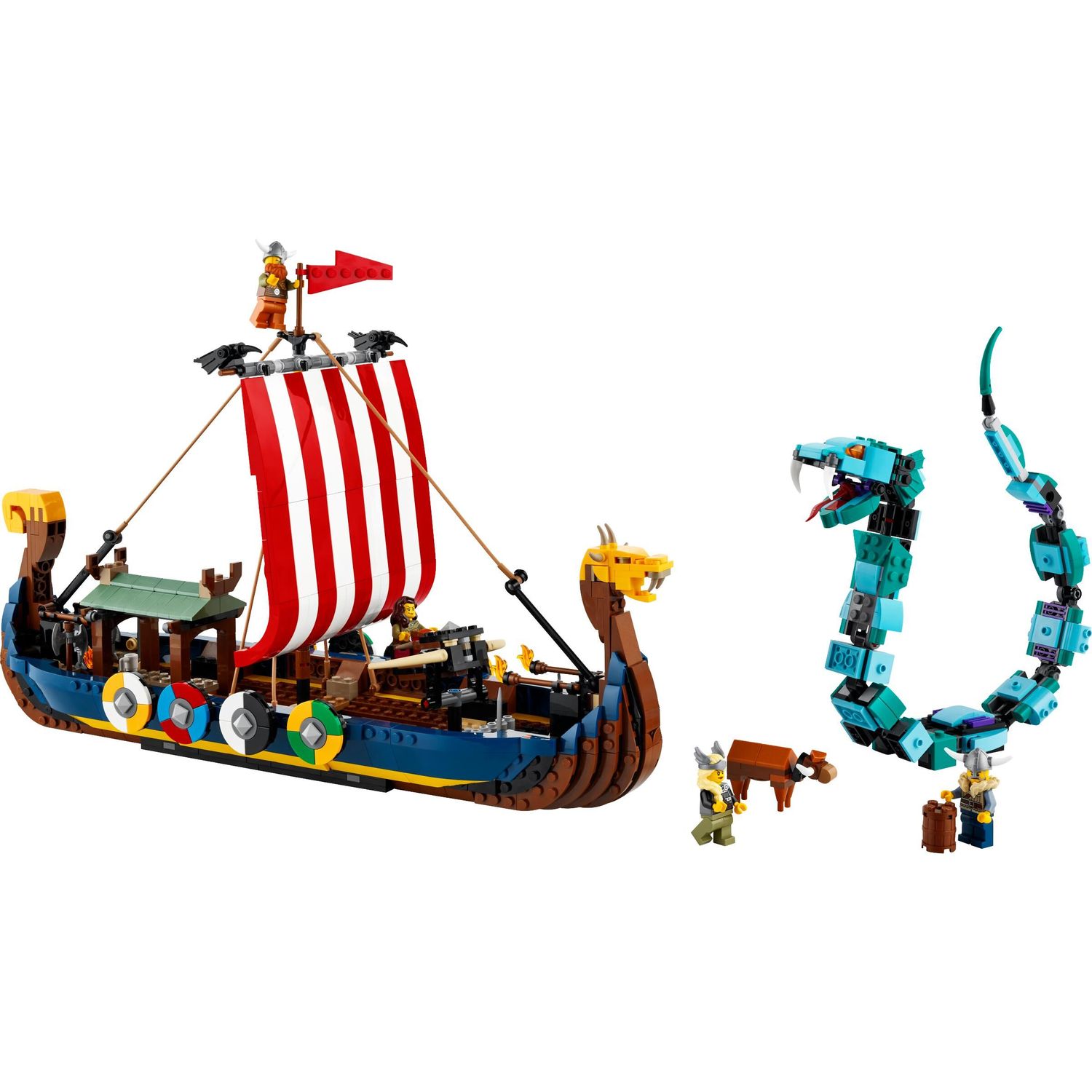 Конструктор LEGO Creator Viking Ship and the Midgard блочный - фото 2