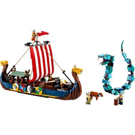 Конструктор LEGO Creator Viking Ship and the Midgard блочный