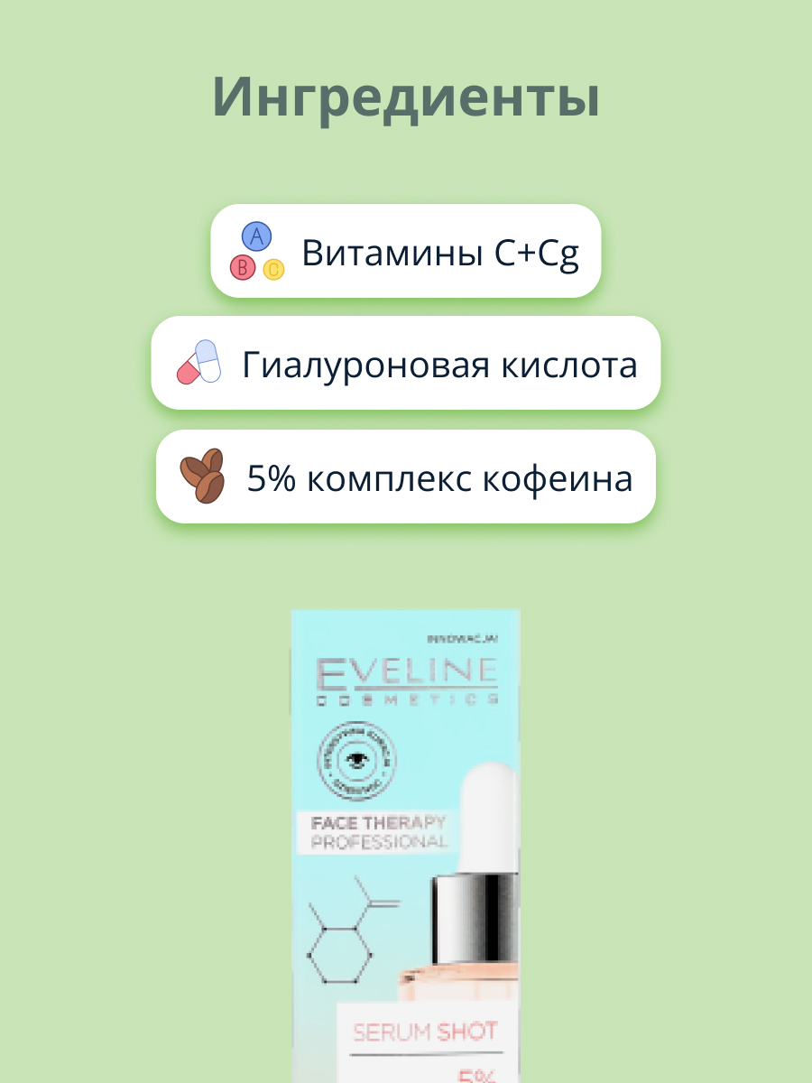 Сыворотка EVELINE с комплексом кофеина 30 мл - фото 2
