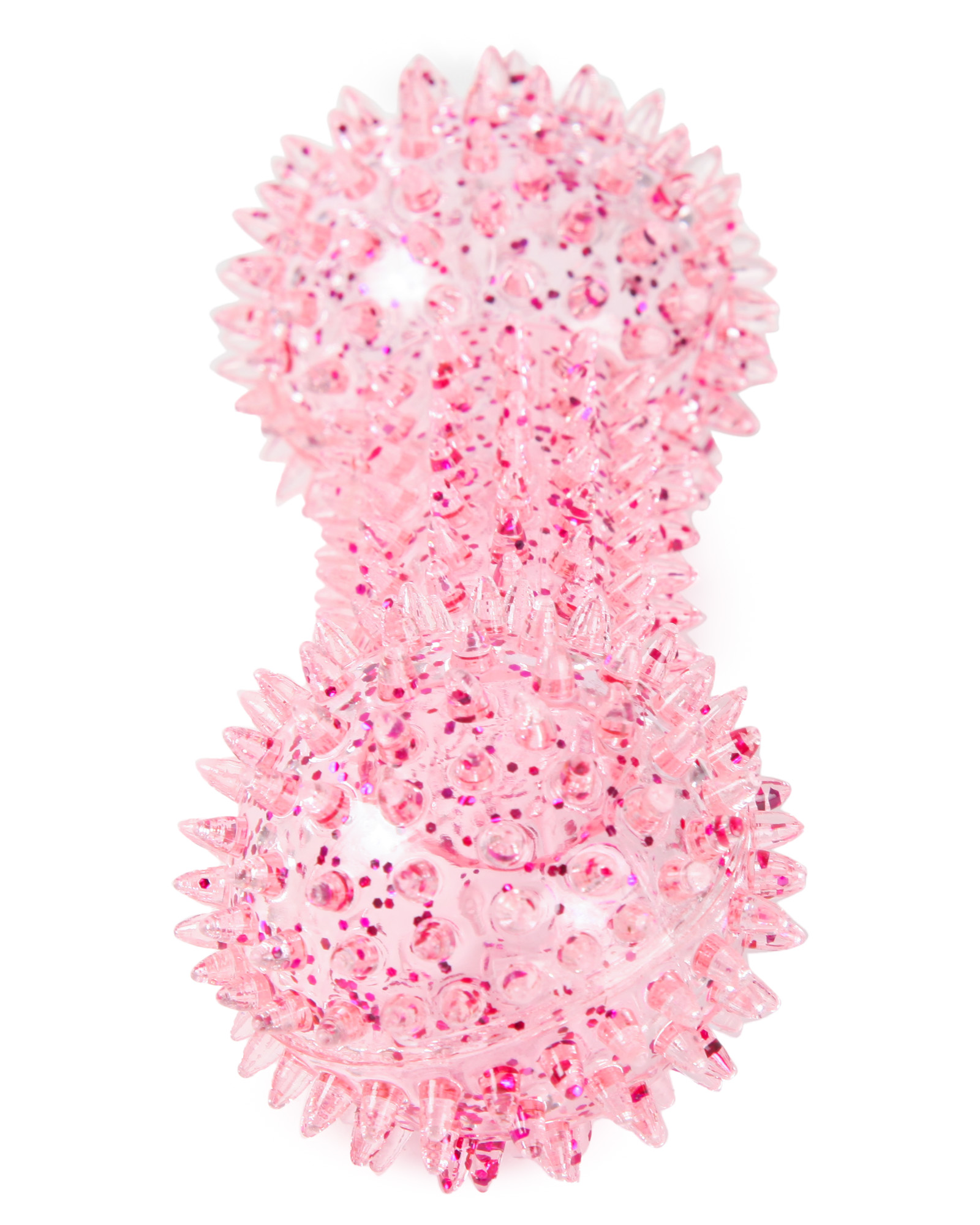 Игрушка для собак Barbaks Массажная кость Кругляш Розовая 15.5см - фото 6