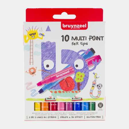 Фломастеры Bruynzeel 10 цв.