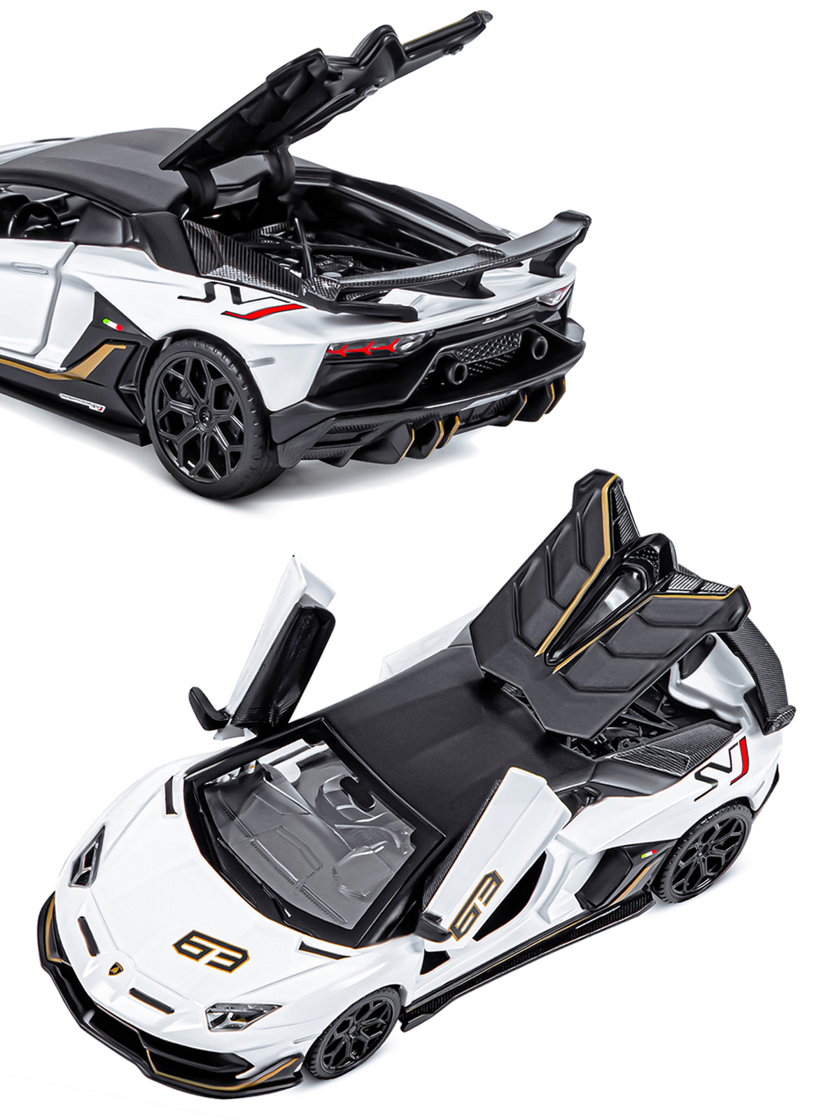 Автомобиль АВТОпанорама Lamborghini Aventador SVJ 1:32 JB1251401 - фото 10