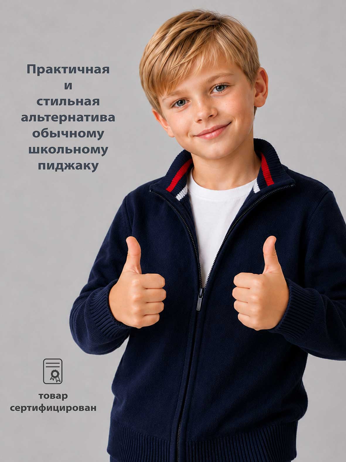Джемпер ME WE JB221-K201-802_Синий - фото 4