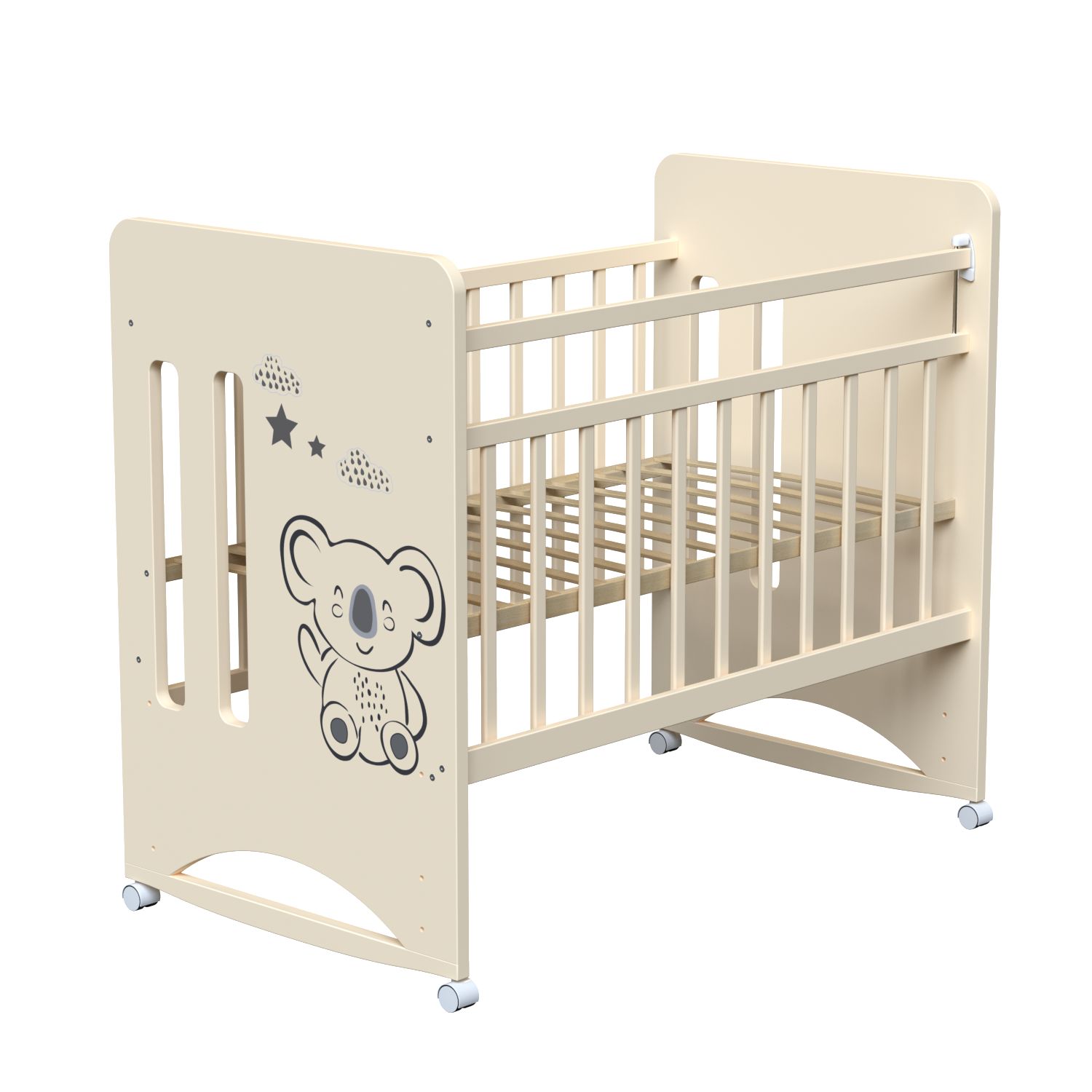 Детская кроватка ВДК, (слоновая кость) - фото 1