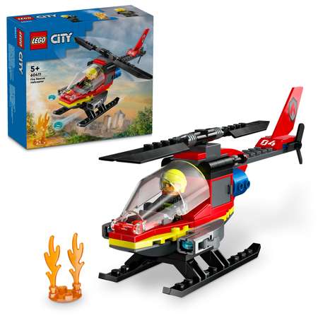Конструктор LEGO City Пожарно-спасательный вертолет блочный