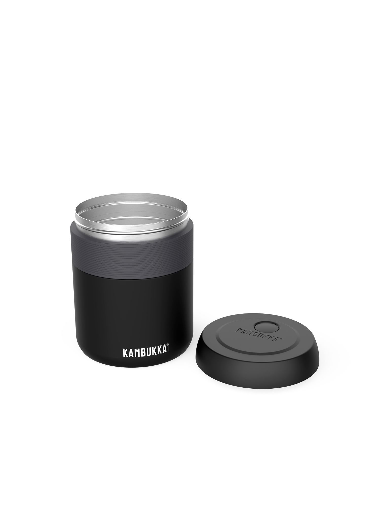 Ланч-бокс с вакуумной изоляцией Kambukka Bora 600мл черный матовый 11-06010 - фото 2