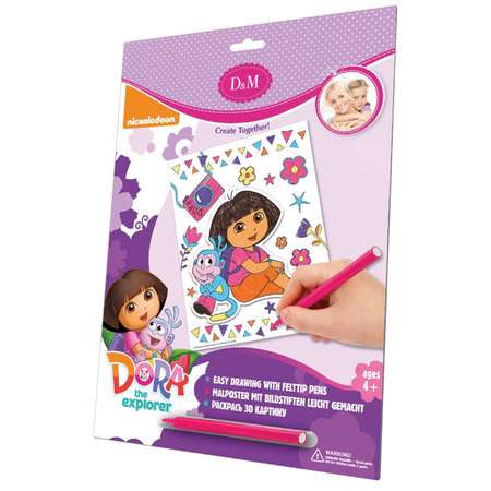 Набор для рисования Делай с мамой Путешествие Dora