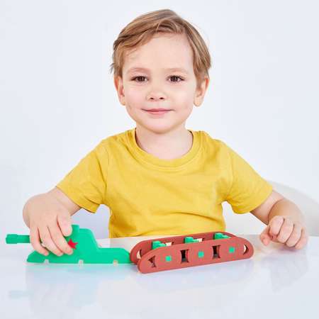 Конструктор ElBascoToys Танк блочный