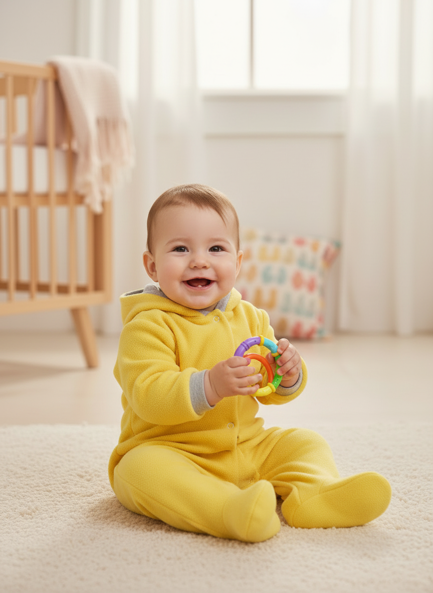 Изображение товара Комбинезон Утенок для новорождённых детская одежда флис свободный крой капюшон