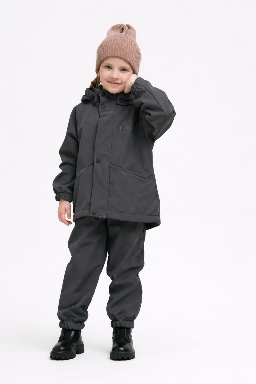 Костюм Супер Пупс кост/софтшел/удлин/темно-серый - фото 1