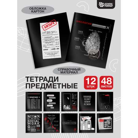 Тетрадь SCHOOLFORMAT 48 лист. 12 шт.
