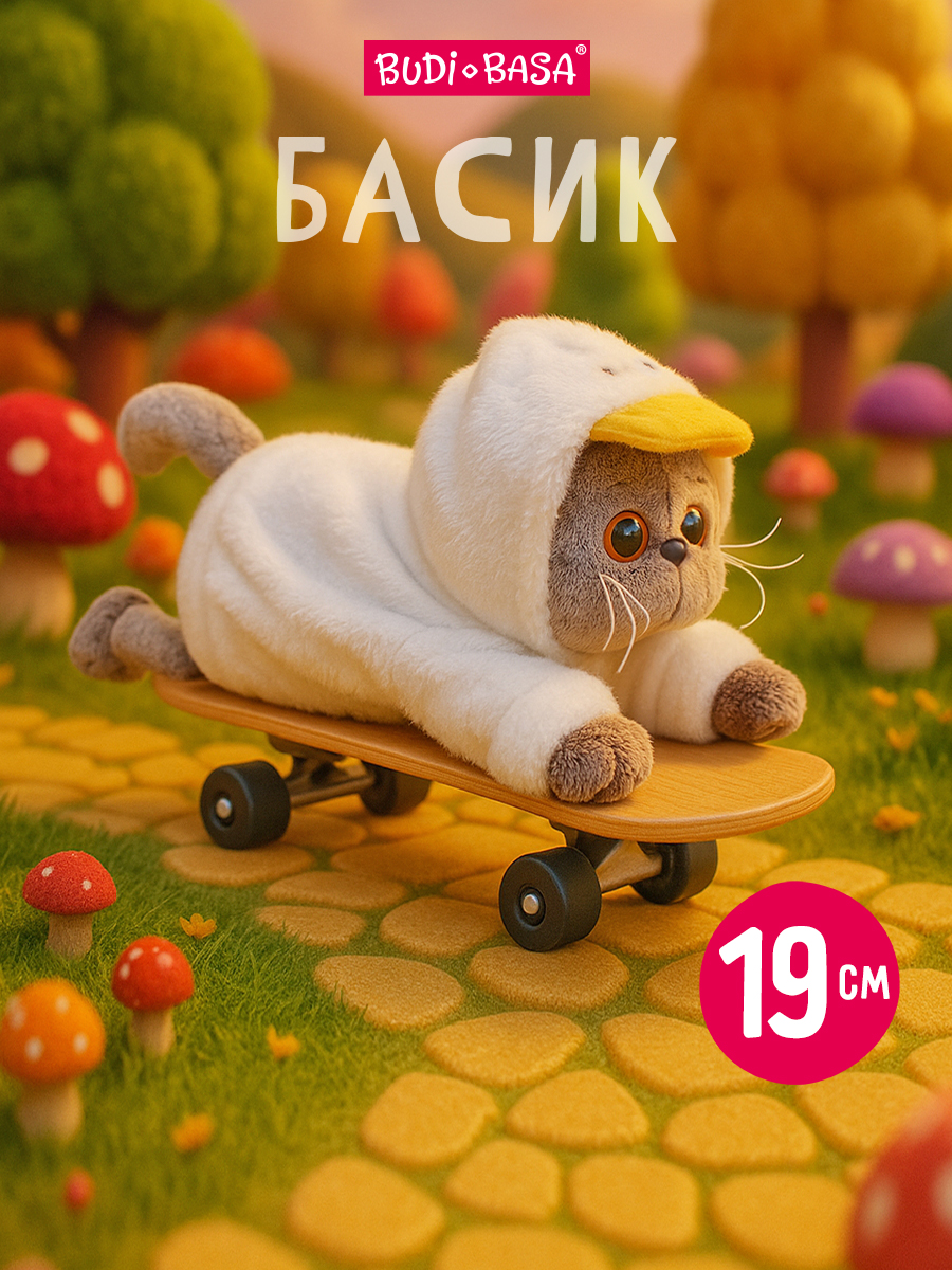 Мягкая игрушка BUDI BASA Басик в худи Гусик - фото 1