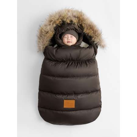 Конверт в коляску Happy Baby коричневый
