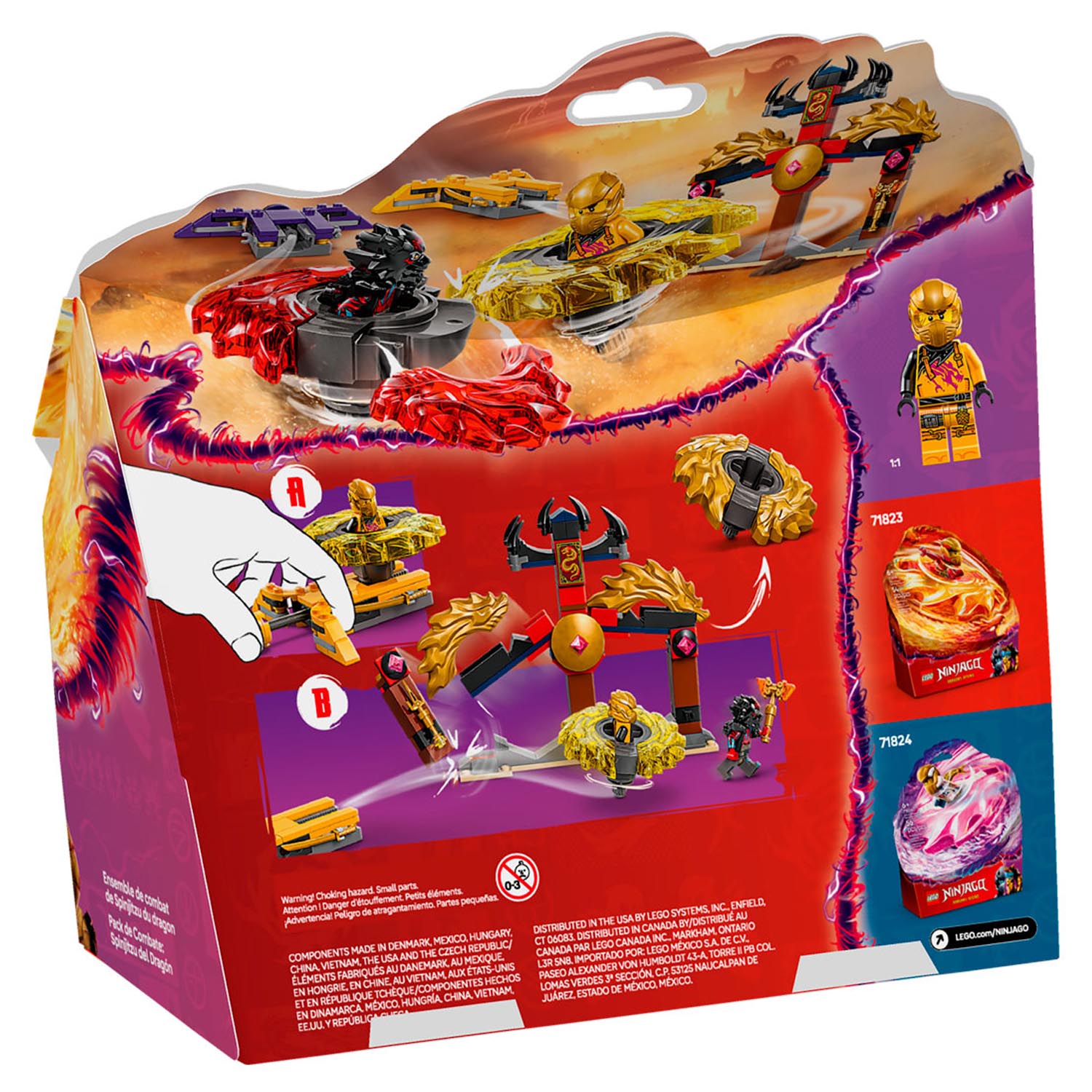Конструктор LEGO NINJAGO Боевой набор Кружитцу Дракона блочный - фото 9