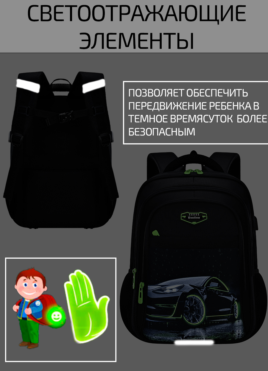 Рюкзак Evoline Гоночная машина - фото 4